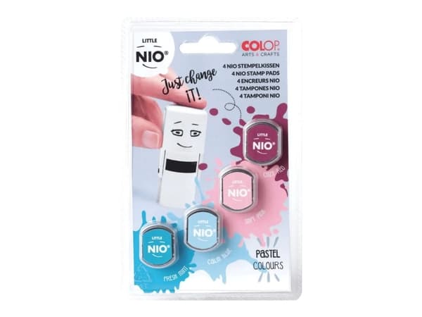 Colop NIL098, Flerfarget, Blå, Mynte, Rosa, Rød, 4 stykker, Alle kjønn, 1 mm