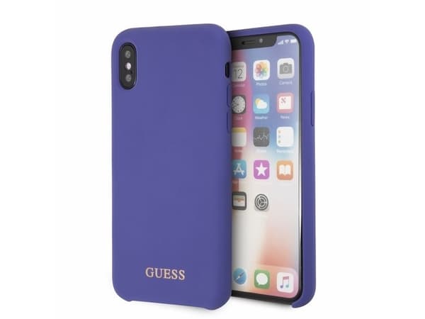 Guess GUHCPXLSGLUV iPhone X/Xs purple hard case Silicone