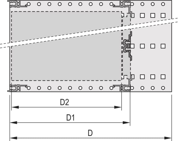 Schroff 24563-191, Understativ, Gjuten aluminium, Gjuten aluminium, 1 styck