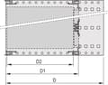 Miniatyrbild 4 av 5: Schroff 24563-191, Understativ, Gjuten aluminium, Gjuten aluminium, 1 styck