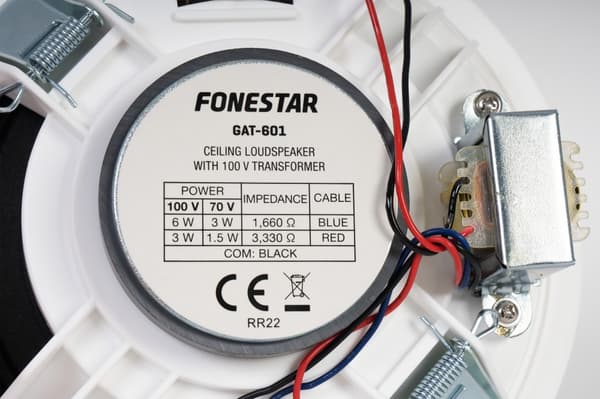 Fonestar GAT-601 - 100V Takhögtalare 6,5'' vit