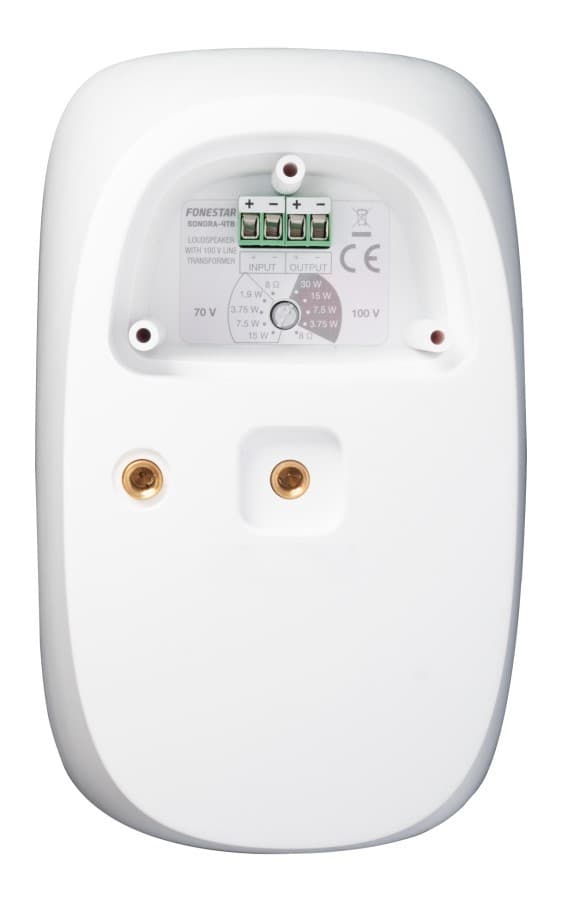 Fonestar SONORA-4TB - 2-vejs vandtæt højttaler 100V, 30W, hvid