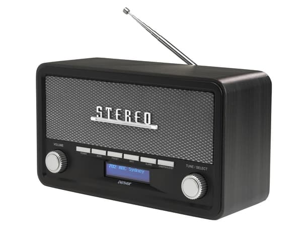 Denver DAB-18DARKGREY - Retroradio mörkgrå