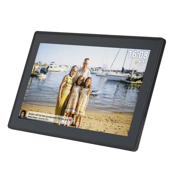 Digital fotoramme FULL HD FRAMEO Wi-Fi Touchscreen IPS 15,6"" 16GB Denver PFF-1515B Sort