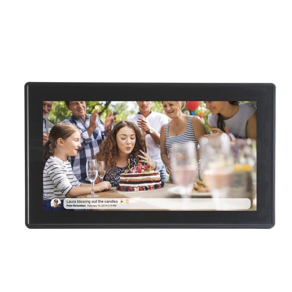 Digital fotoramme FULL HD FRAMEO Wi-Fi Touchscreen IPS 15,6"" 16GB Denver PFF-1515B Sort