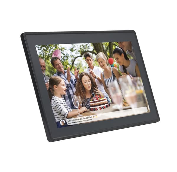 Digital fotoramme FULL HD FRAMEO Wi-Fi Touchscreen IPS 15,6"" 16GB Denver PFF-1515B Sort