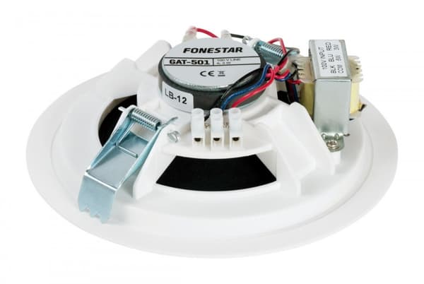 Fonestar GAT-501 - 100V, 5'' rund indbygget højttaler, hvid