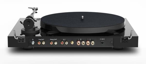 Pro-Ject JukeBox E1 + OM5e Pladespiller, Alt-i-et System / Plug and Play med Bluetooth, Klaver Sort