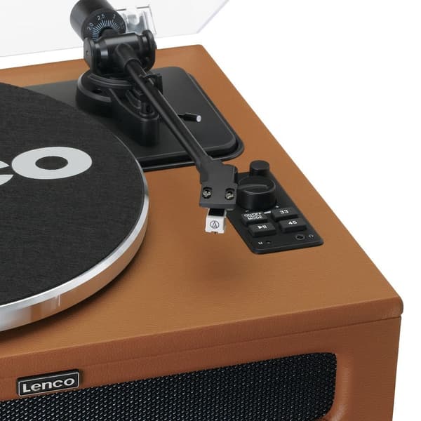 Lenco LS-430BN levysoitin kaiuttimilla ja Bluetoothilla, hihnaveto, esivahvistin