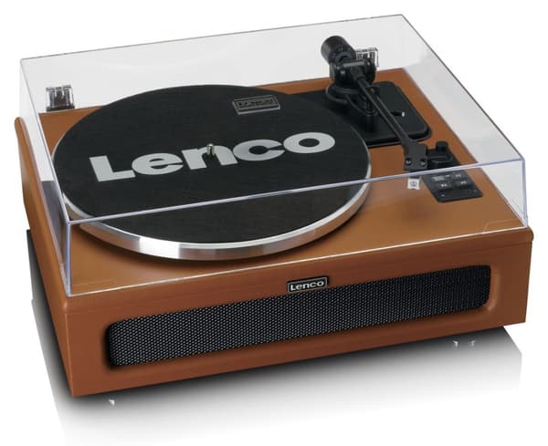 Lenco LS-430BN levysoitin kaiuttimilla ja Bluetoothilla, hihnaveto, esivahvistin
