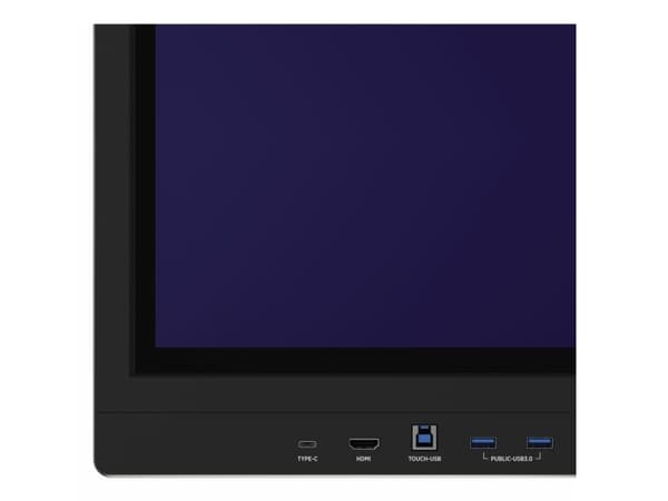 Kindermann TD-1186² Interaktiv platt skärm 2,18 m (86") WLAN 400 cd/m² 4K Ultra HD Svart Pekskärm Inbyggd processor Android 18/7 (86W61-B)