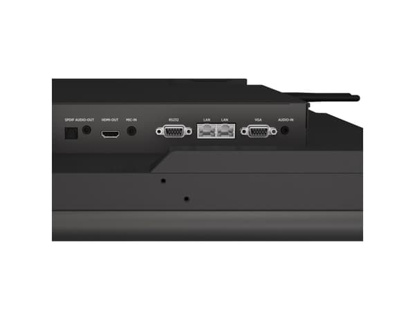 Kindermann TD-1186² Interaktiv platt skärm 2,18 m (86") WLAN 400 cd/m² 4K Ultra HD Svart Pekskärm Inbyggd processor Android 18/7 (86W61-B)