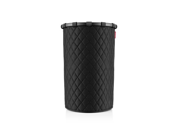 Reisenthel homebasket L, Svart, Gjuten aluminium, Polyester, Korg, Monokromatiskt, Geometriskt mönster, inomhus