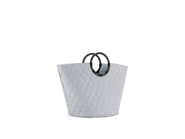 Reisenthel loophome S, Grå, Gjuten aluminium, Polyester, Korg, Monokromatiskt, Geometriskt mönster, inomhus