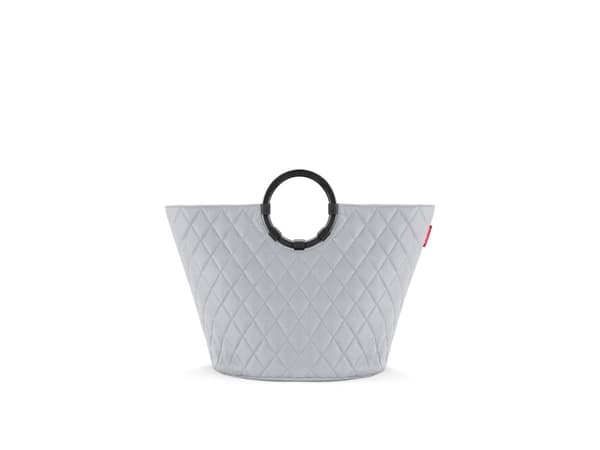Reisenthel loophome S, Grå, Gjuten aluminium, Polyester, Korg, Monokromatiskt, Geometriskt mönster, inomhus