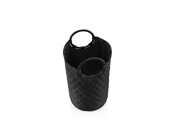 Reisenthel loophome M, Svart, Gjuten aluminium, Polyester, Korg, Monokromatiskt, Geometriskt mönster, inomhus