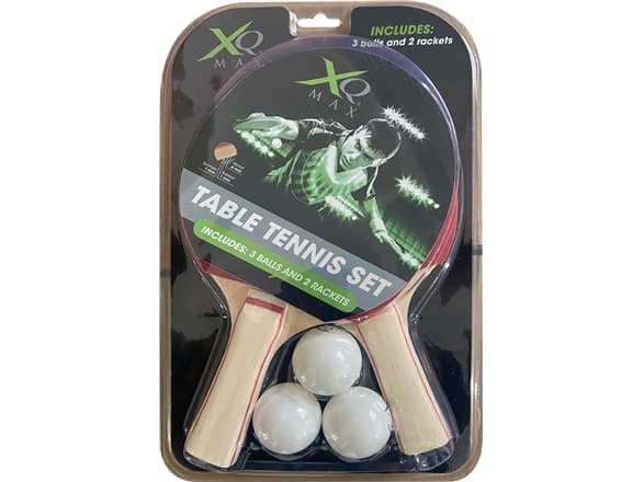 Pure2Improve | Table Tennis Set: 2x Bats, 3x Balls