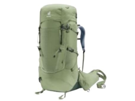 Deuter Aircontact Core 55+10 SL, Innvendig ramme, Topp, Turgåing, Grønn, Unisex, Polyetersulfon (PES)