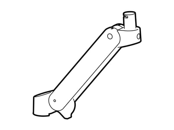 Ergotron LX Pro - Monteringskomponent (arm without pivot) - Konstant kraftteknik - svart - bildskärmsarm
