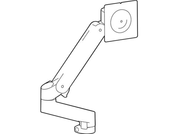 Ergotron LX Pro - Monteringssett (skjermarm, utvidelse, skjermpivot, stangkrave, tilbehørsfastvare) - Konstant kraftteknologi - for flatpanel - expan
