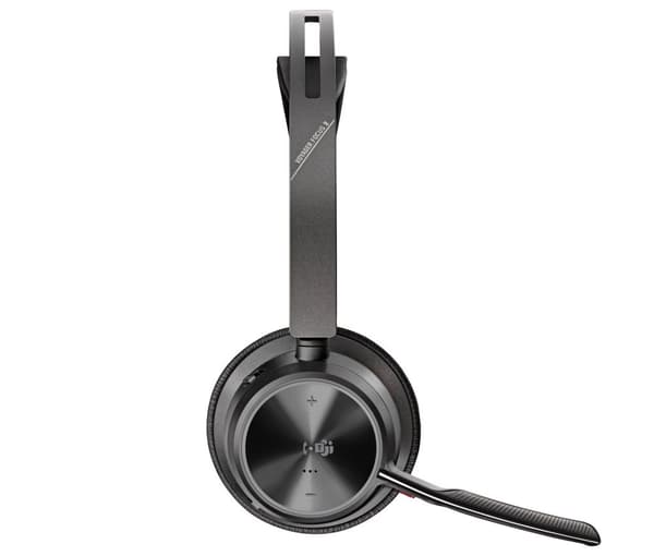 POLY Voyager Focus 2 Microsoft Teams Certified USB-C-C Headset +USB-C/A Adapter +Charging Stand
