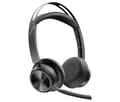 Miniatyrbild 1 av 8: POLY Voyager Focus 2 Microsoft Teams Certified USB-C-C Headset +USB-C/A Adapter +Charging Stand