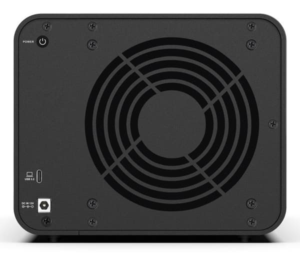 TerraMaster D4-320 hårddiskar Skrivbord Svart