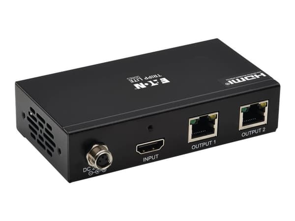 Eaton Tripp Lite Series 2-Port HDMI over Cat6 Splitter - 4K 60 Hz, HDR, 4:4:4, PoC, HDCP 2.2, 230 ft. (70.1 m), TAA - Förlängd räckvidd för audio/vid