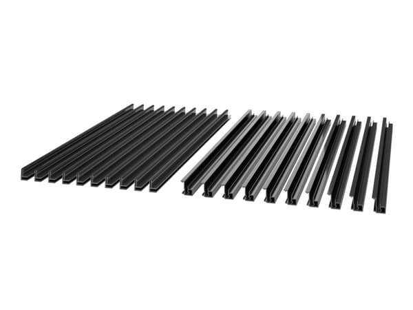 APC NetShelter - Monteringsskinne for rackpanel - takmonterbar - svart (en pakke 10)