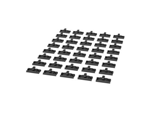 APC NetShelter - Rackmonteringsskena anslutning - svart (paket om 40)