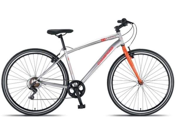 Champions Bike Hybrid 28 Uomo Steel 7 Gear Silver