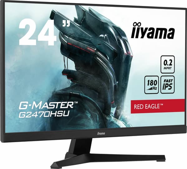 iiyama G-MASTER G2470HSU-B6 platta pc-skärmar 60,5 cm (23.8") 1920 x 1080 pixlar Full HD LCD Svart