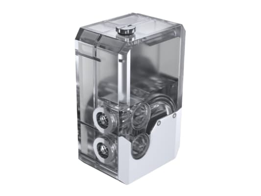 Phanteks EZ-Fit 140 RES-D5, Vattenblock, Akryl, Koppar, Polyoximetylen (POM), Silver, Vit, 1/4", CPU, Universal