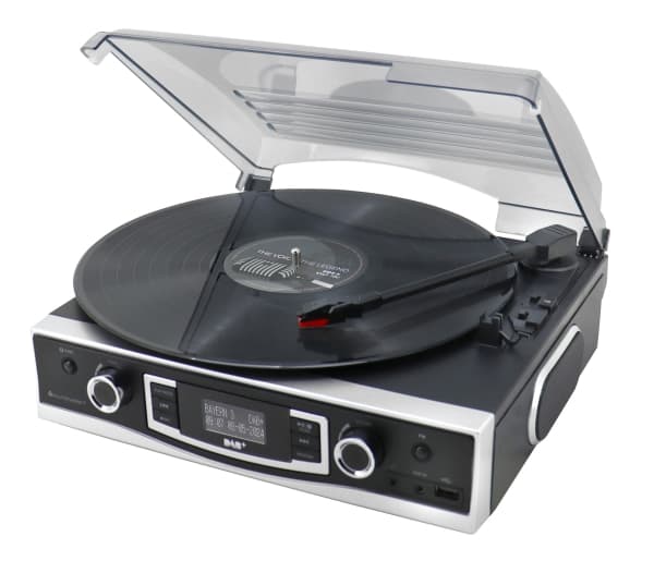 SOUNDMASTER PL590SW STEREO SKIVSPELARE DAB+/FM-RDS USB-MP3 INSPELNING USB, AUX-IN