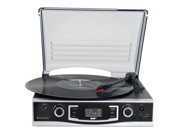 SOUNDMASTER PL590SW STEREO SKIVSPELARE DAB+/FM-RDS USB-MP3 INSPELNING USB, AUX-IN