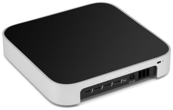 OWC miniStack STX, HDD/SSD-kabinett, 2.5/3.5", M.2, Serial ATA III, USB-tilkobling, Sort, Sølv
