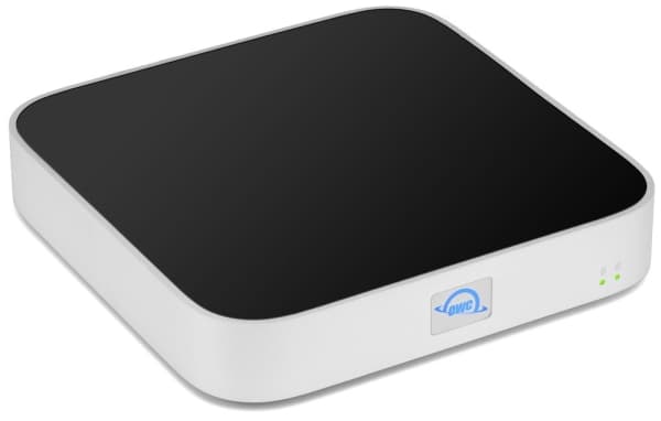 OWC miniStack STX, HDD/SSD-kabinett, 2.5/3.5", M.2, Serial ATA III, USB-tilkobling, Sort, Sølv