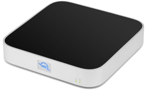 OWC miniStack STX, HDD/SSD-kabinett, 2.5/3.5", M.2, Serial ATA III, USB-tilkobling, Sort, Sølv