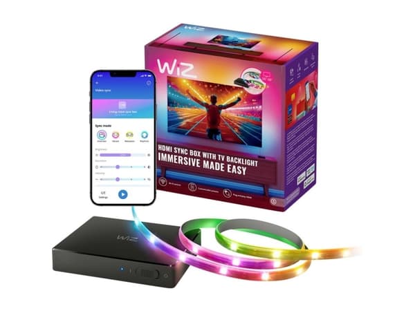 WiZ Sync Box ja TV-taustavalonauha, 55"-65"
