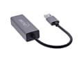 Miniatyrbild 2 av 4: InLine 33380P, USB Type-A, RJ-45, Hanstik, Grå, 0,15 m, Data, Strøm