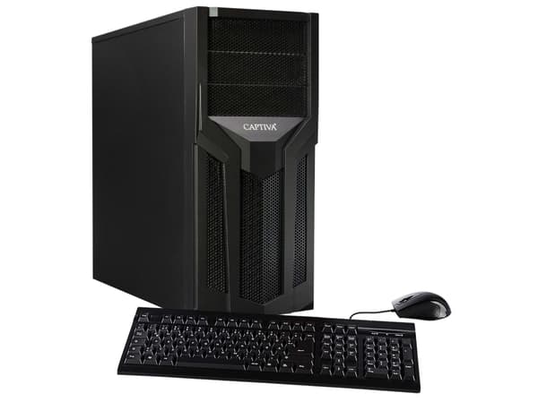CAPTIVA Workstation I75-691, 2.6 GHz, Intel® Core™ i5, 16 GB, DDR4-SDRAM, 1 TB, DVD-RW musta