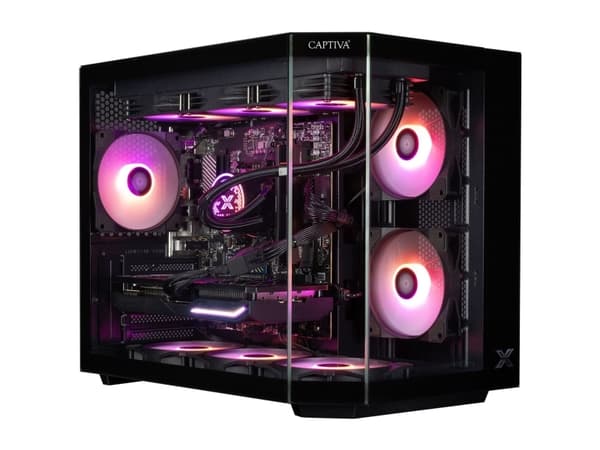CAPTIVA Highend Gaming I85-696, 2,5 GHz, Intel® Core™ i7, i7-14700KF, 32 GB, DDR4-SDRAM, 1 TB Svart