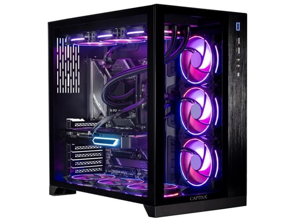 CAPTIVA PC Ultimate Gaming I89-271 (Ultra 9 285KF/RTX5090 32GB GDDR7/SSD 2TB/32GB/WLAN/Windows 11 Home 64-bit), 3.7 GHz, Intel Core Ultra 9, 32 GB, D musta