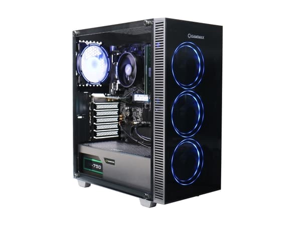 Hyrican MegaDeal Gaming-PC Draco XD SET2478 7373 Ryzen 5 5500 32 GB 1 TB SSD RTX 4060+ MSI (SET02478)