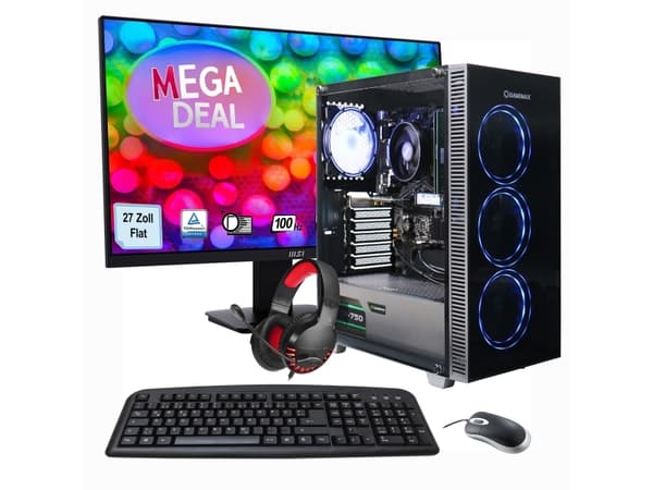 Hyrican SET02481, 4,2 GHz, AMD Ryzen™ 5, 5500, 32 GB, DDR4-SDRAM, 1 TB Svart