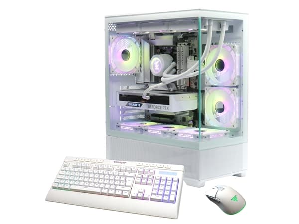 Hyrican GAMEMAX ICE 7407, 4.2 GHz, AMD Ryzen™ 7, 7800X3D, 32 GB, 2 TB, Windows 11 Home Valkoinen