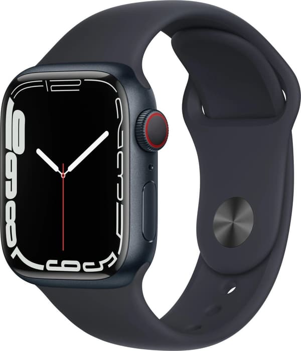 Apple - Watch Series 7 GPS + LTE, 41mm, Black/Alu