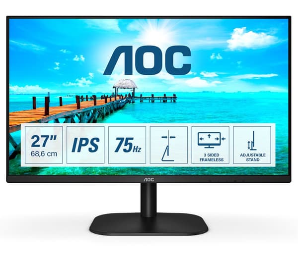 AOC B2 27B2DA LED display 68,6 cm (27") 1920 x 1080 pixlar Full HD Svart