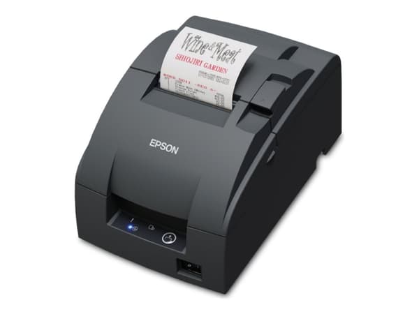 Epson TM U220IIB (142F3) - Kvitteringsskriver - tofarget (monokrom) - punktmatrise - Rull (7,6 cm) - 16 cpi - 9 pin - inntil 8.8 linjer/sek - LAN - k