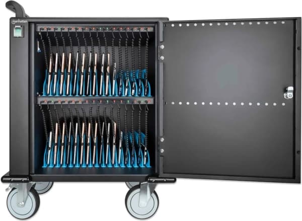 Manhattan 716000, Vogn for håndtering av bærbare enheter, Sort, 2,2 cm, 33 cm, 23,5 cm, 2 m Sort